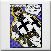Catain Teutonic Tile Coaster